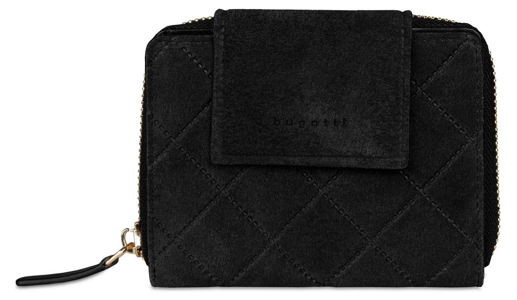 bugatti Geldbörse Fabia Ladies Zip Wallet Black schwarz