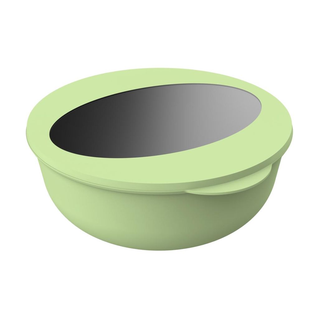 Praktische 2,2 l Food-Bowl "ToGo" - in den Farben Braun, Schwarz, Blau, Grün und Rot: Stilvolles Design, Ideal für Mittagessen und Snacks unterwe...