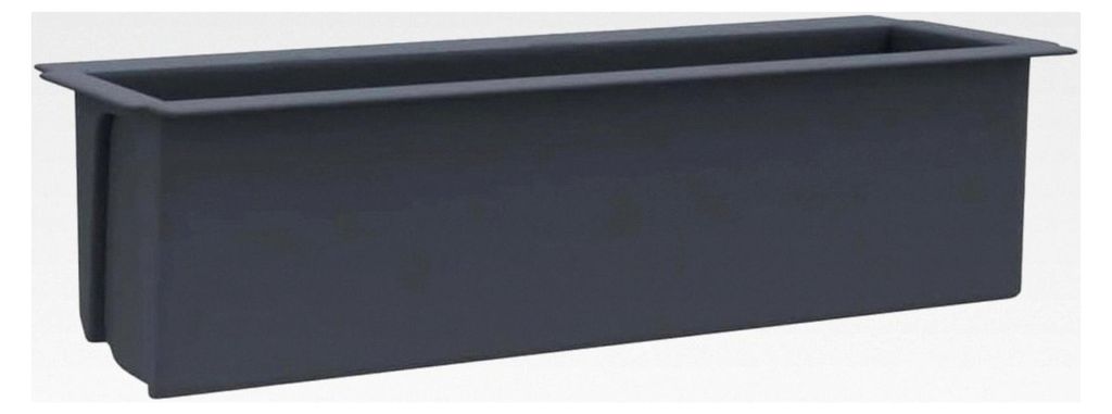 12x Pflanzkästen Blumenkästen Pflanzkübel Blumenkübel Balkonkasten Hochbeet für Europaletten Grau 36x13,5x9,5cm PP