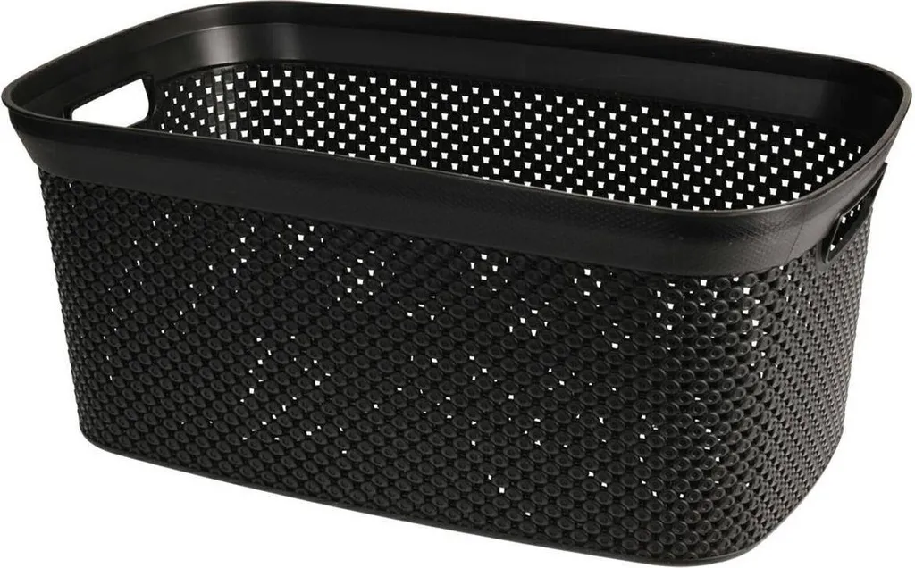 Cesto Portabiancheria Nero 35 L