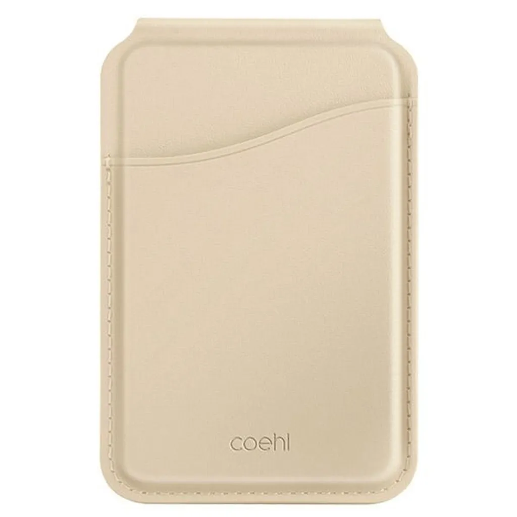 Uniq Coehl Esme: Portafoglio Magnetico Crema per Professionisti