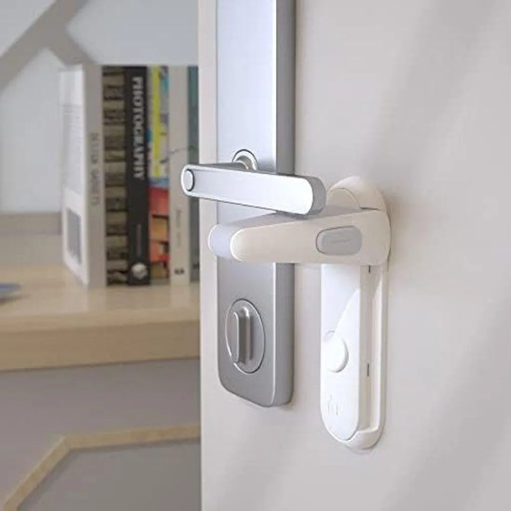 Serrure de sécurité adhésive sans perçage pour protection enfant x2