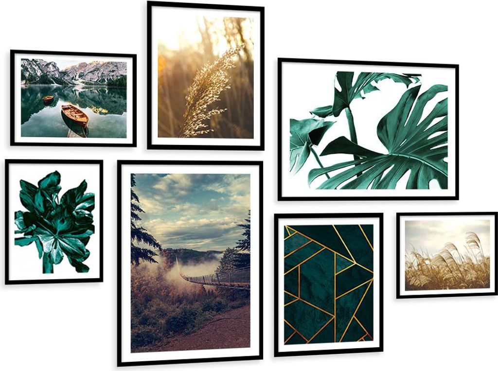 GIGA SET 7 pcs. images TOUTES GRANDES dans un cadre KP141 Image du produit 