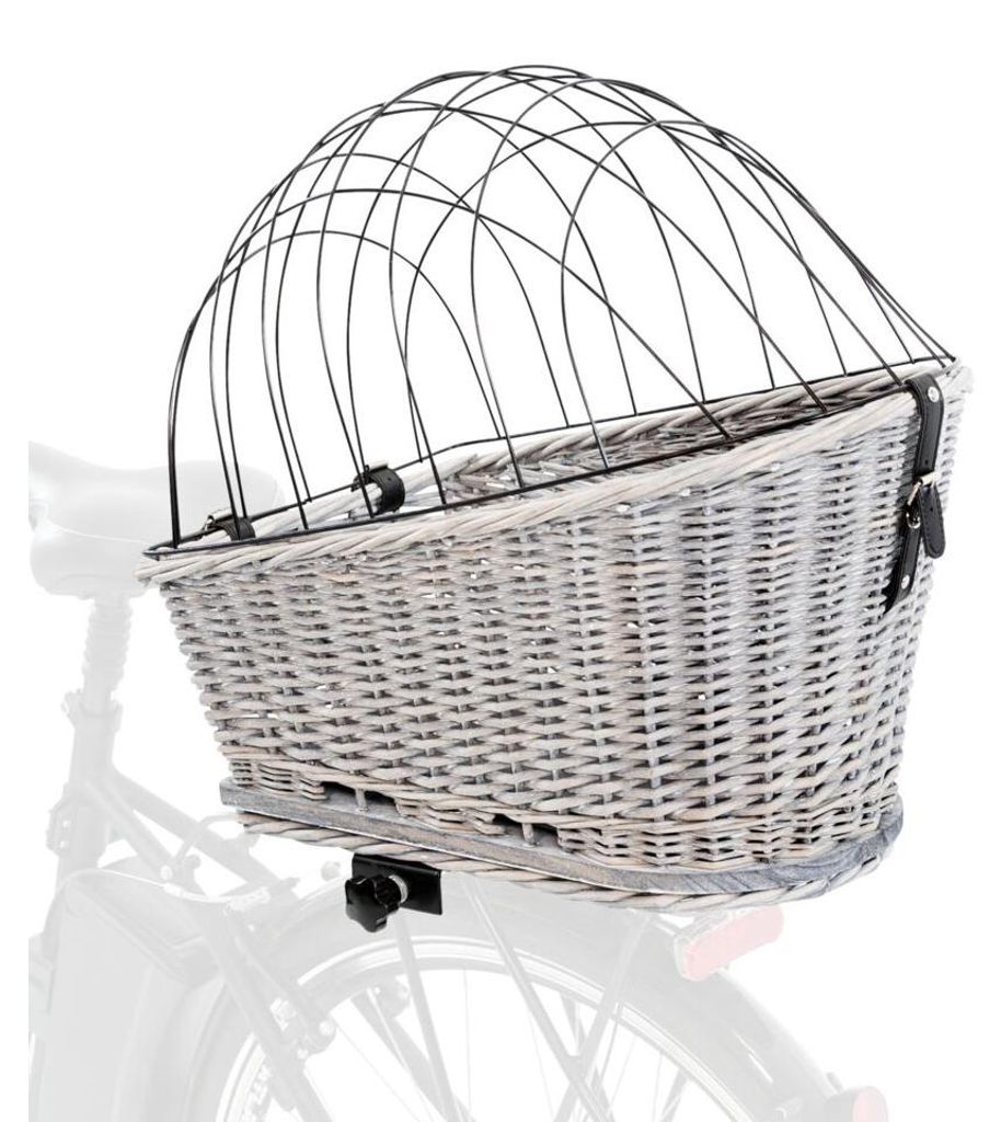 TRIXIE Hunde-Fahrradkorb für Gepäckträger - grau - 35 × 49 Produktbild 