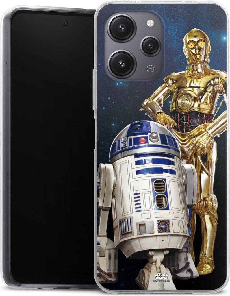 DeinDesign Handyhülle für Xiaomi Redmi 12 Silikon Hülle Case Smartphone Schutzhülle Star Wars Weltall R2D2