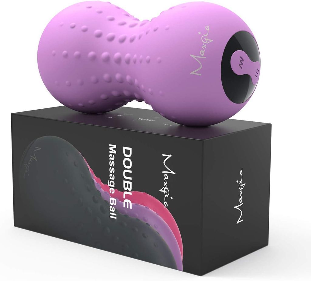 Elektrischer Massageball mit Wärmefunktion, 5 Vibrationsmodi, Tiefengewebemassage, Muskelregeneration, kabellos, wiederaufladbar