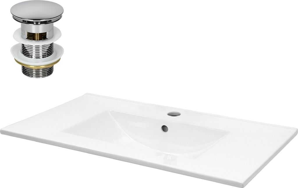 Umywalka LuxeBath Kwadratowa umywalka nablatowa, Zdjęcie produktu 