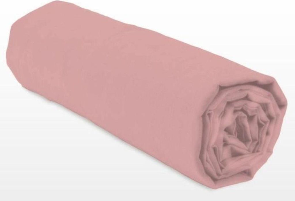 Spannbettlaken 160 x 200+25 cm - Rosa