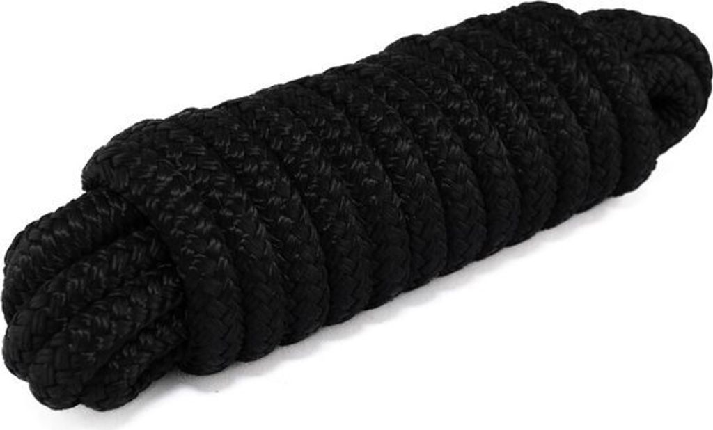 Hollex 20 Meter schwarze Festmacherleine Ø16mm 16 Stränge