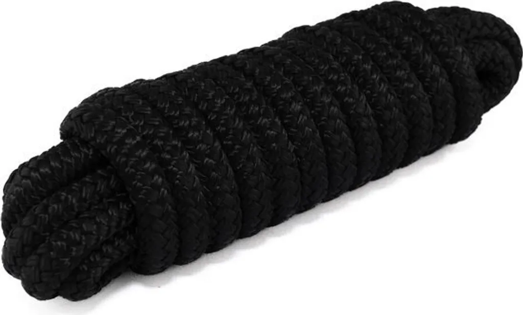 Ligne d'amarrage anti-choc noire Ø16mm 20m 16 brins contre l'usure marine