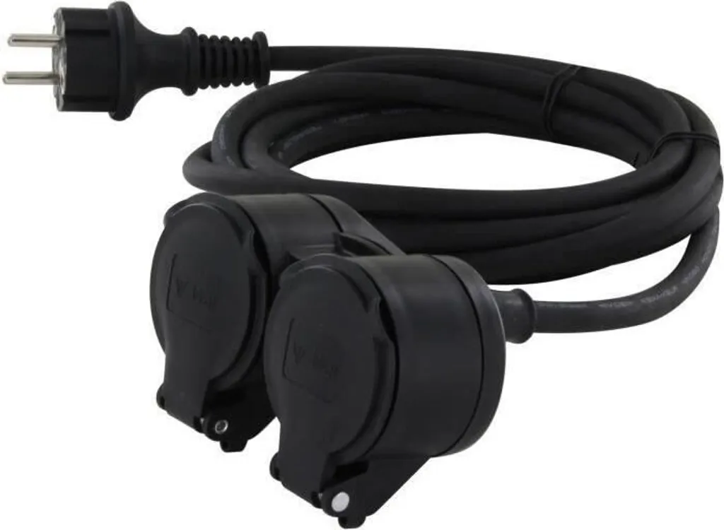 Prolunga Chacon 10m IP44 Doppia Testa | Cavo Gomma HO5RR-F 3x1,5mm²