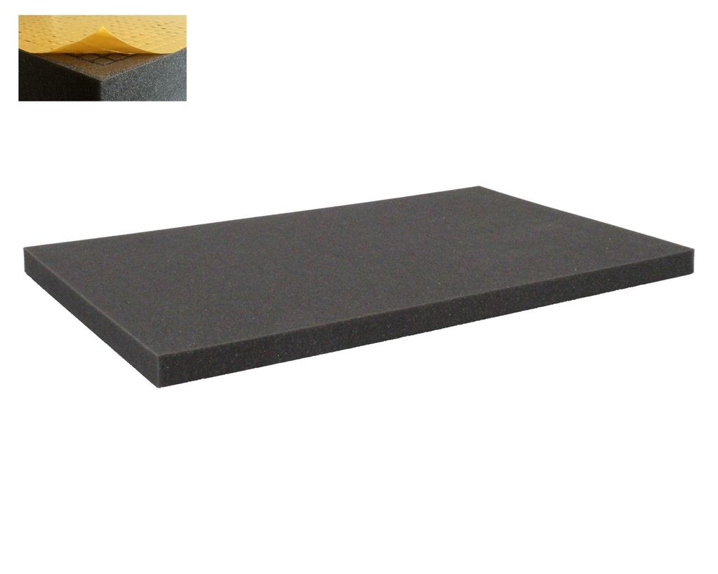 25 mm Double-Size Raster-Schaumstoffeinlage selbstklebend, zuschneidbar