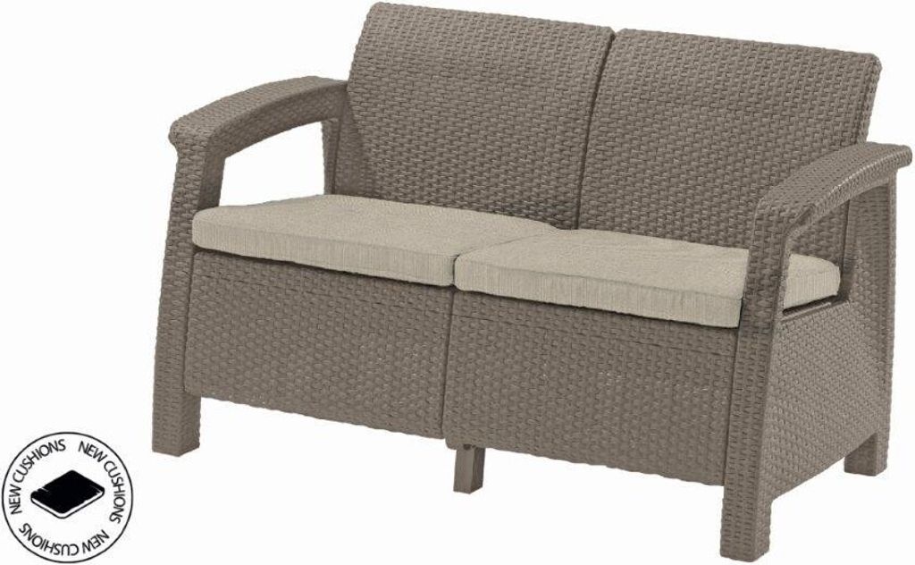 KETER Gartenmöbel-Set Corfu Love Seat Cappuccino – 227644
