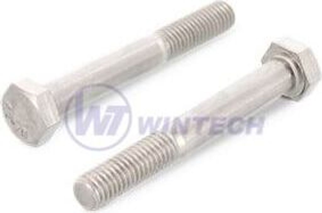 Schraube DIN 931 M6 x 120 Edelstahl A2 / Packung 100 Stück