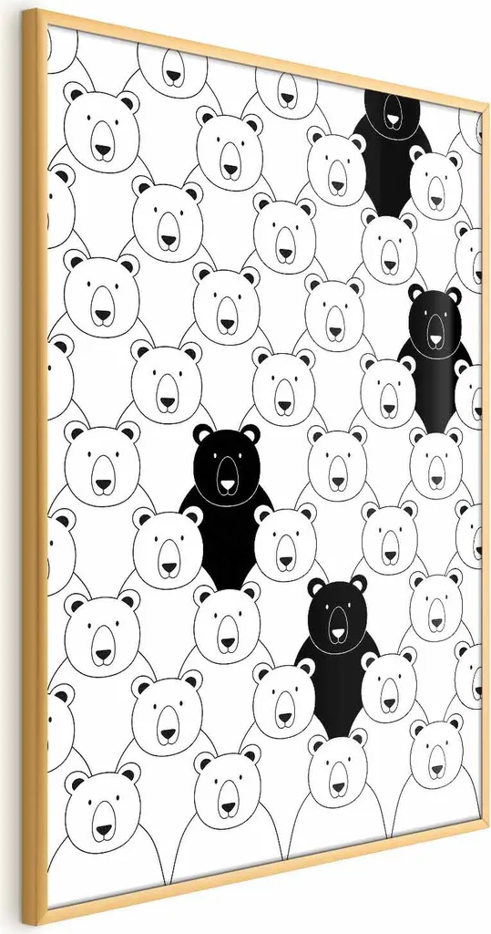 Poster 60x90 Strangers in the Flock Cornice Oro Senza Margini