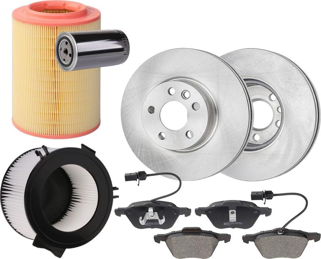 RIDEX Inspektionspaket Filterset für VW Transporter IV Bus (70B, 70C, 7DB, 7DK, 70J, 70K, 7DC, 7DJ) Transporter IV Kastenwagen (70A, 70H, 7DA, 7DH)