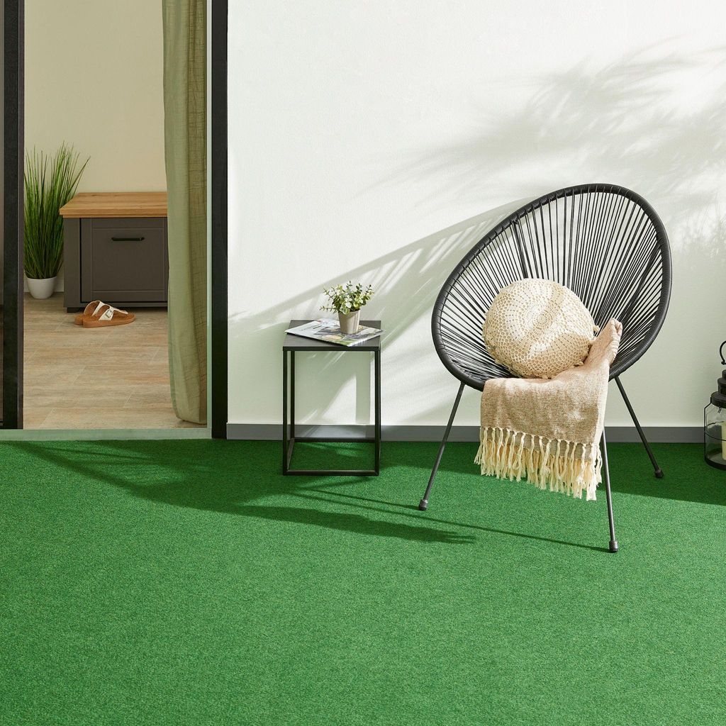 Rasenteppich Easy Grün 400 x 500 cm – Kunstrasen in