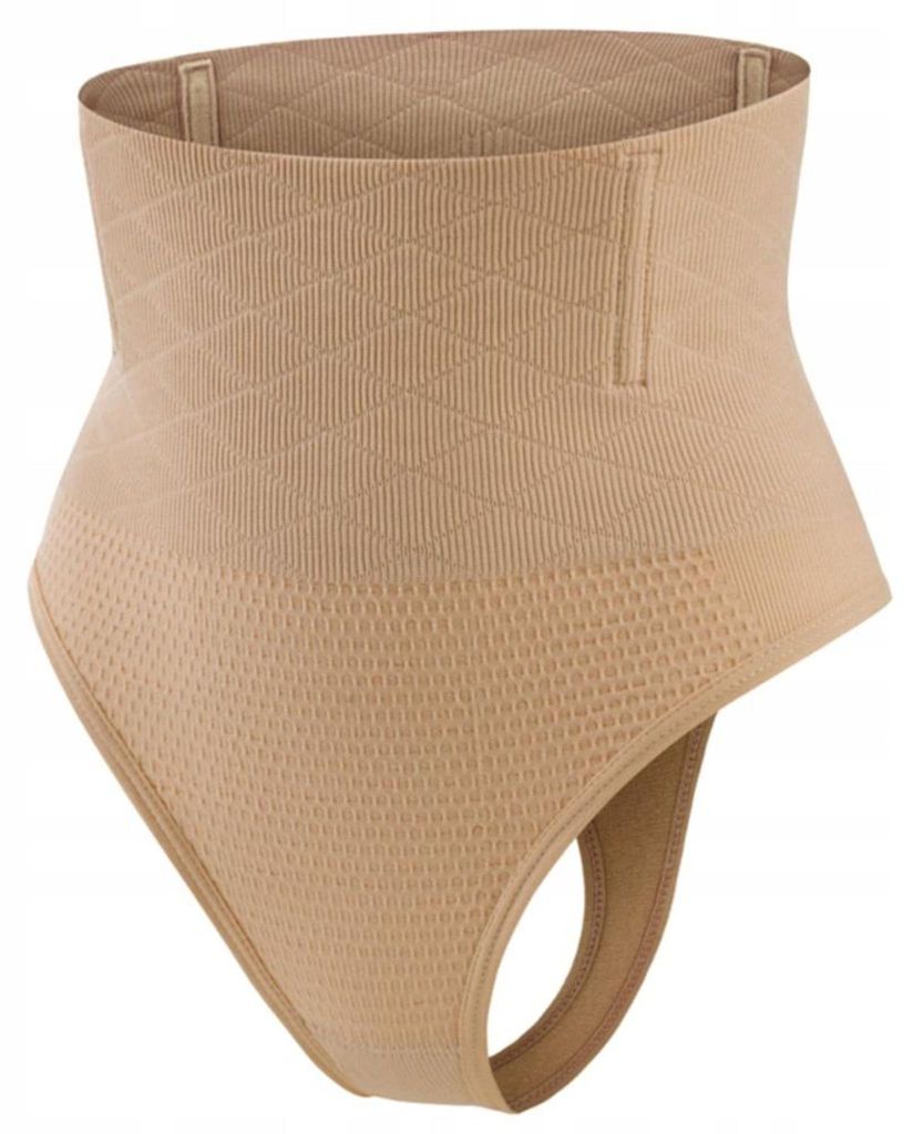 Damenunterhosen - Slips - schlank machend - für Frauen - hoher Bund - hohe Qualität - Beige - XXL