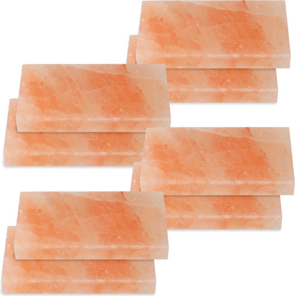 Yakimz Salzstein Mahlzeit Yakiniku Grillstein Hochwertiger Grillfliese 20x10x2,5cm BBQ 8X