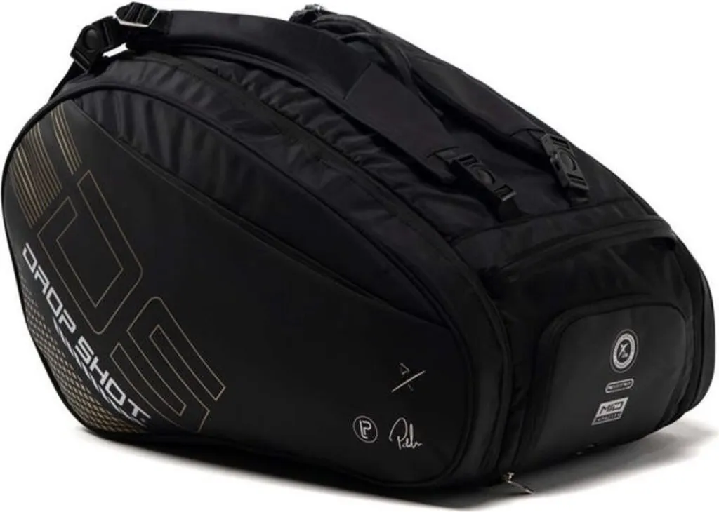 Sac de Padel Drop Shot Lima Bentor Noir à Compartiments Isothermes