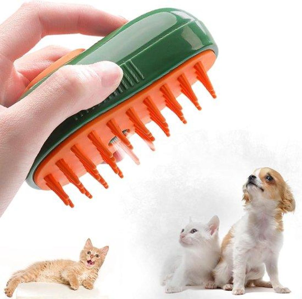 Katzen Dampen-Bürste - 3 in 1 - Lang und Kurz Haar - Kätzchen Dampen-Bürste - Dampen Bürste für Katze - Dampen-Bürste für Katzenhaar