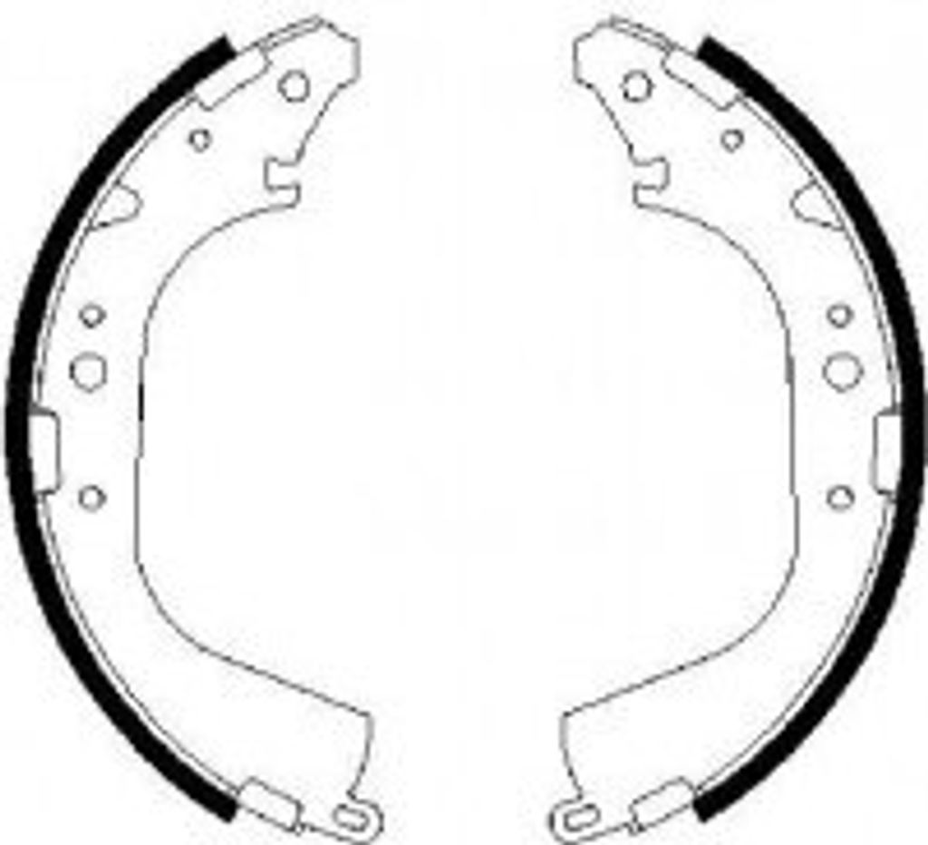 BOSCH 0 986 487 354 - OE 04495 60010 Bremsbackensatz für Taro