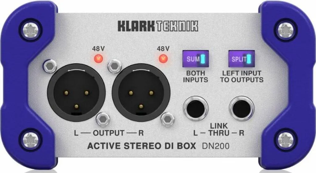 Klark Teknik DN200 V2 Boîte de Direct Active Stéréo Haute Performance