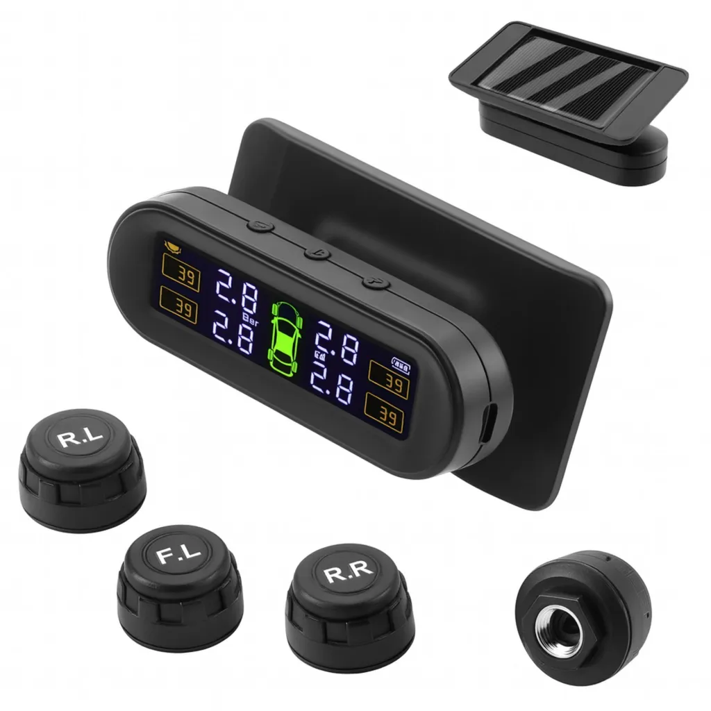 Système anti crevaison TPMS Solaire - Alerte pression pneus et température