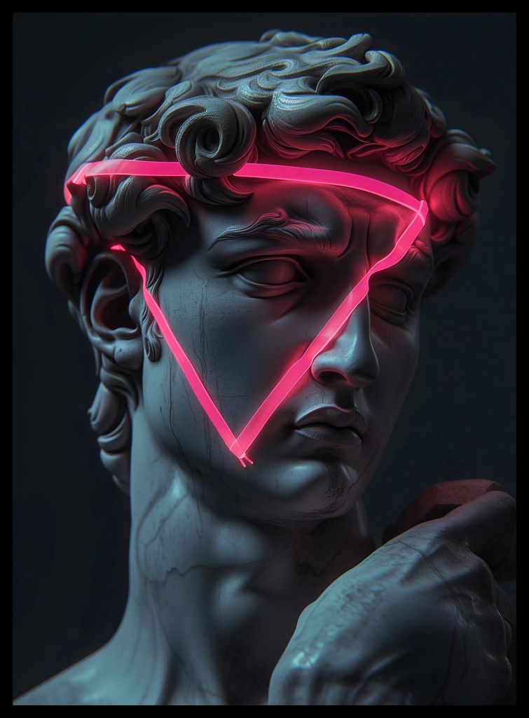Plakat 40x55cm Neon-Renaissance