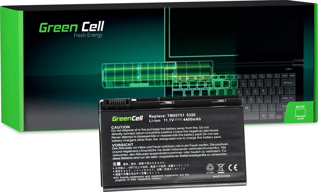 Batterie Green Cell AC08 pour Acer TravelMate 5720 7720 et Extensa 5620