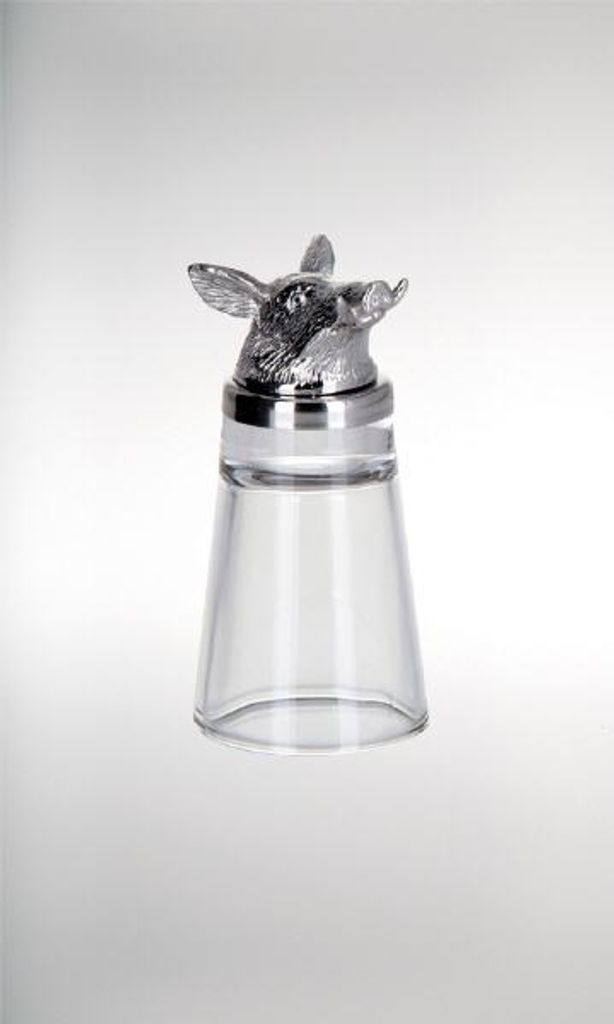 Schnapsglas Wildschwein Ø 4,5 cm x H 9,5 cm, 4 cl