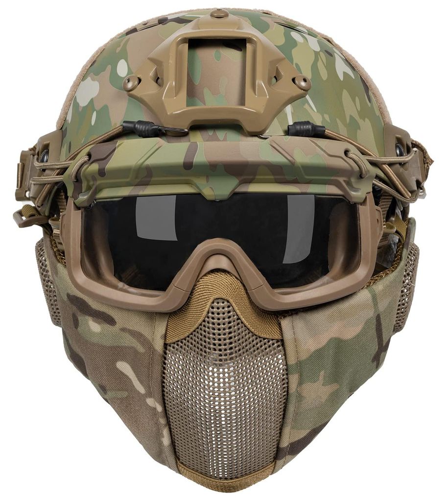 OneTigris Airsoft Helm, Mich 2000 Paintball Helm mit Maske Produktbild 