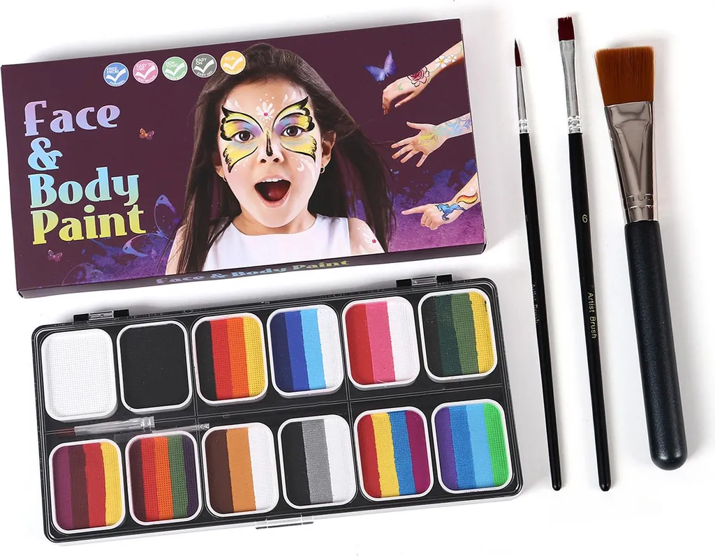 Palette Visage Professionnelle Split Cake G-2 avec Pinceaux Précision - 2