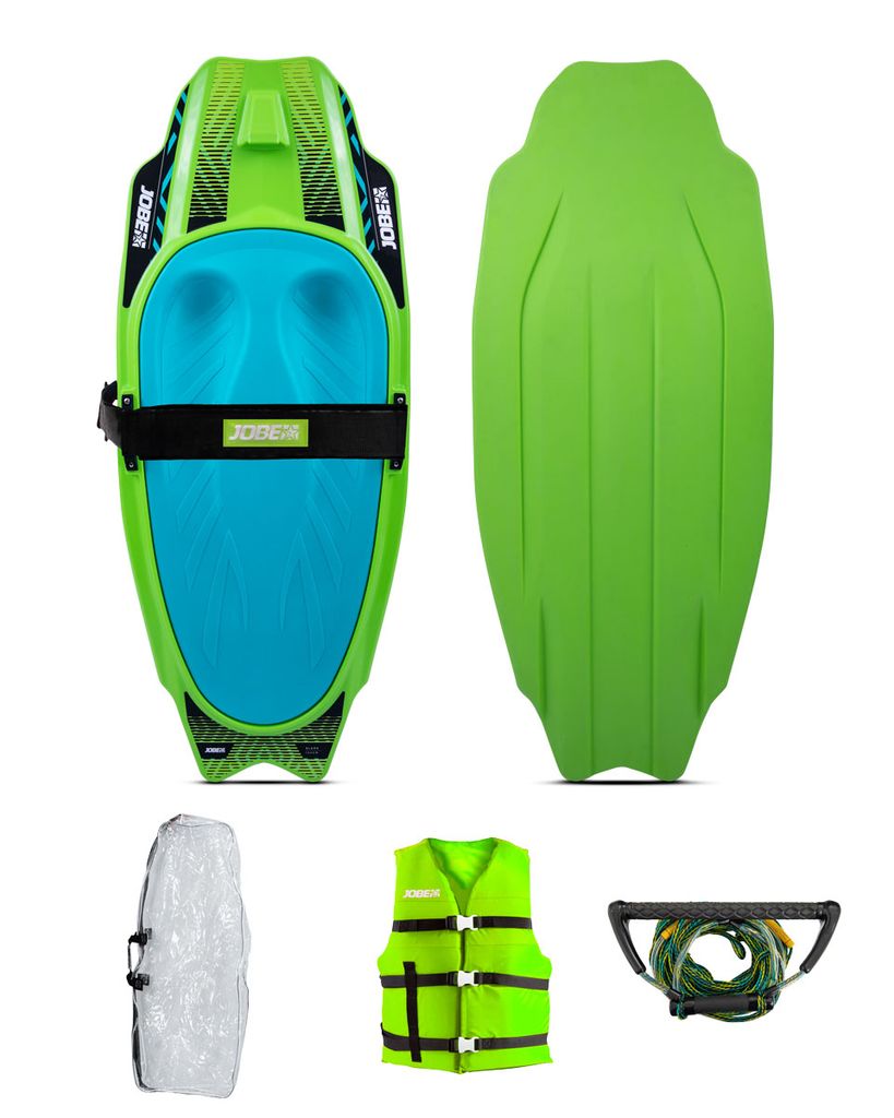 JOBE SLASH Kneeboard Package Freestyle Board Anfänger Fortgeschrittene lindgrün
