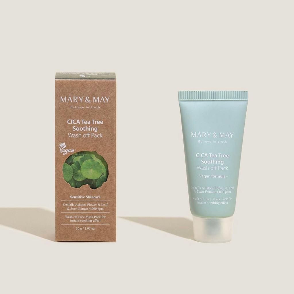 Mary & May - Cica Tea Tree Soothing Wash Off Pack - Obrázek produktu 