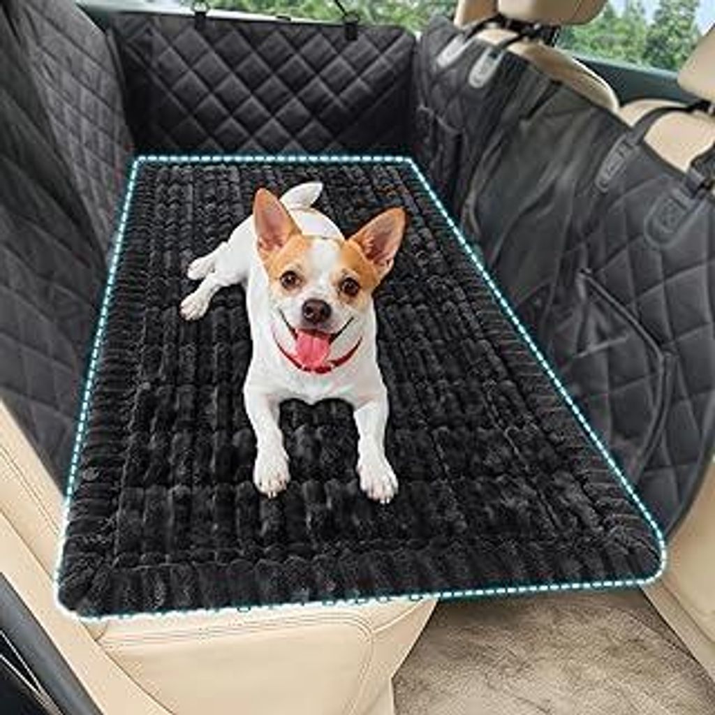 Loiion Hundematte Auto Rückbank, Weich Hundedecke Rückbank, Antirutsch Kofferraum Hundedecke, Dicke Hund Sofa Überzug, Haustierfreundlich Weich ...