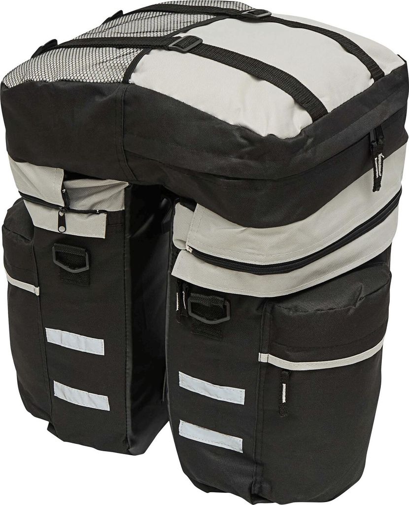 2x Fahrradtasche und Gepäckträgertasche mit 28 L Volumen Fahrrad Gepäcktasche Gepäckträger Tasche und Packtaschen