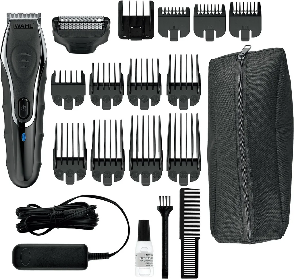 Tondeuse multifonction étanche Wahl Aqua Groom kit complet 19 pièces
