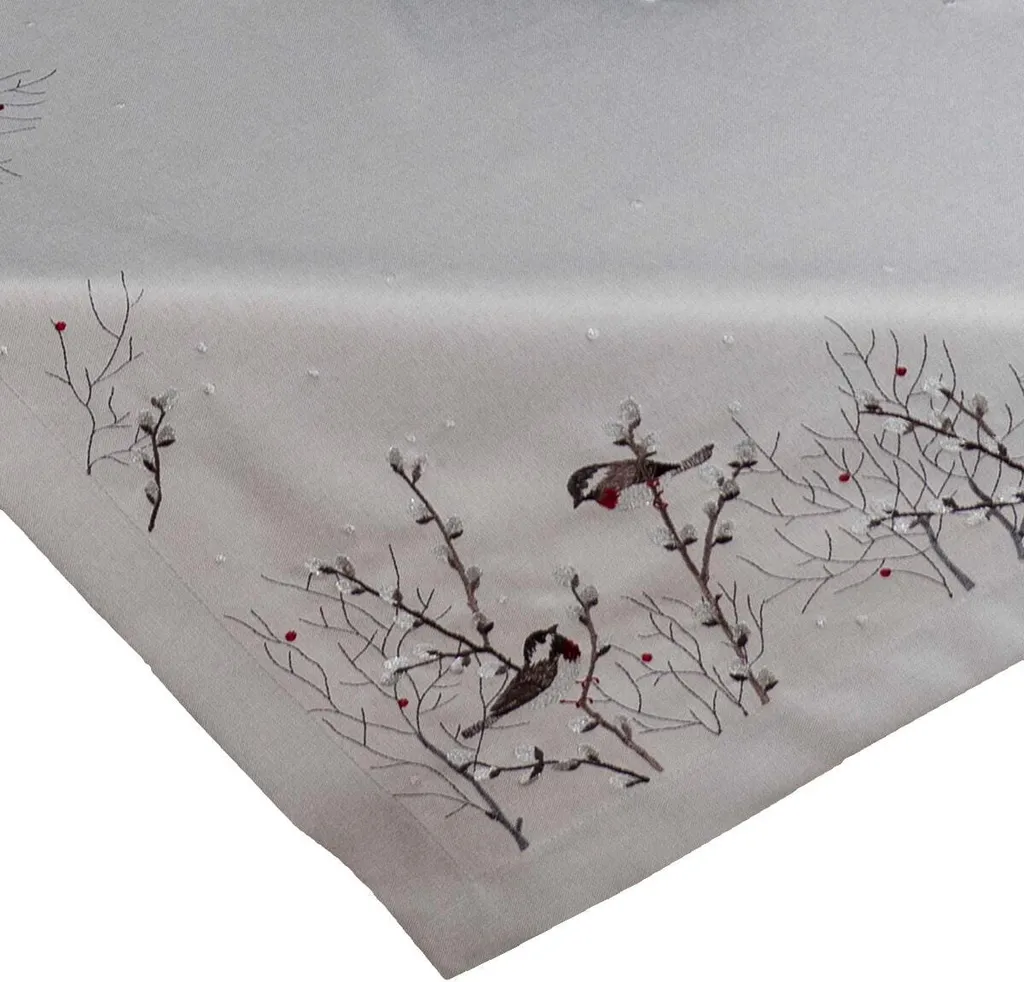 Tovaglia DINA 85x85 cm Uccellini e Salice - Elegante Copritavolo Cucina