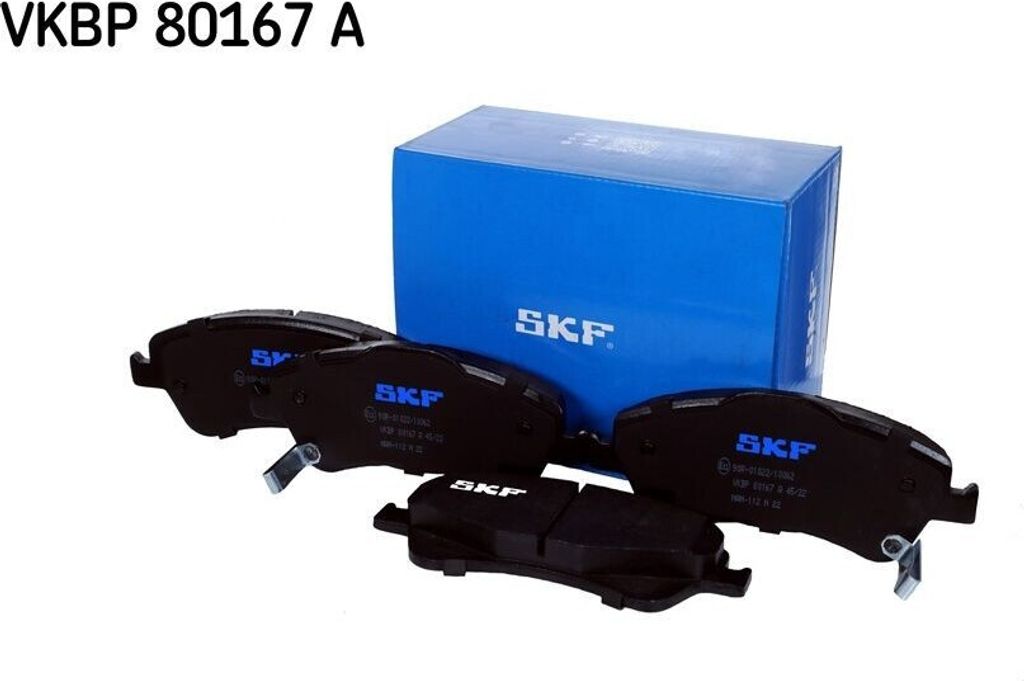 SKF VKBP80167A Bremsbelagsatz, Scheibenbremse OE 0446502190 kompatibel mit Auris, Avensis, Corolla, Verso