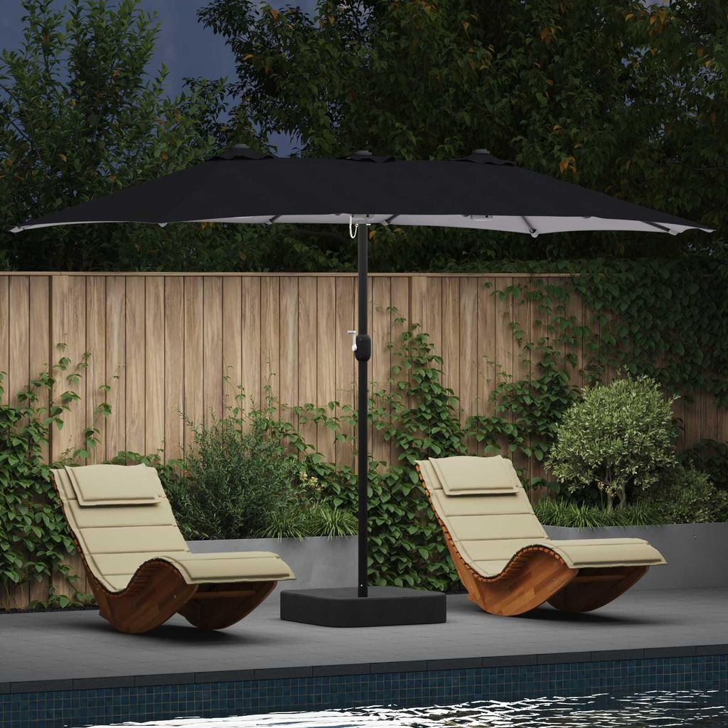 Maison Exclusive - Garten-Sonnenschirm Anthrazit 385 x 209 x 244 cm Polyester