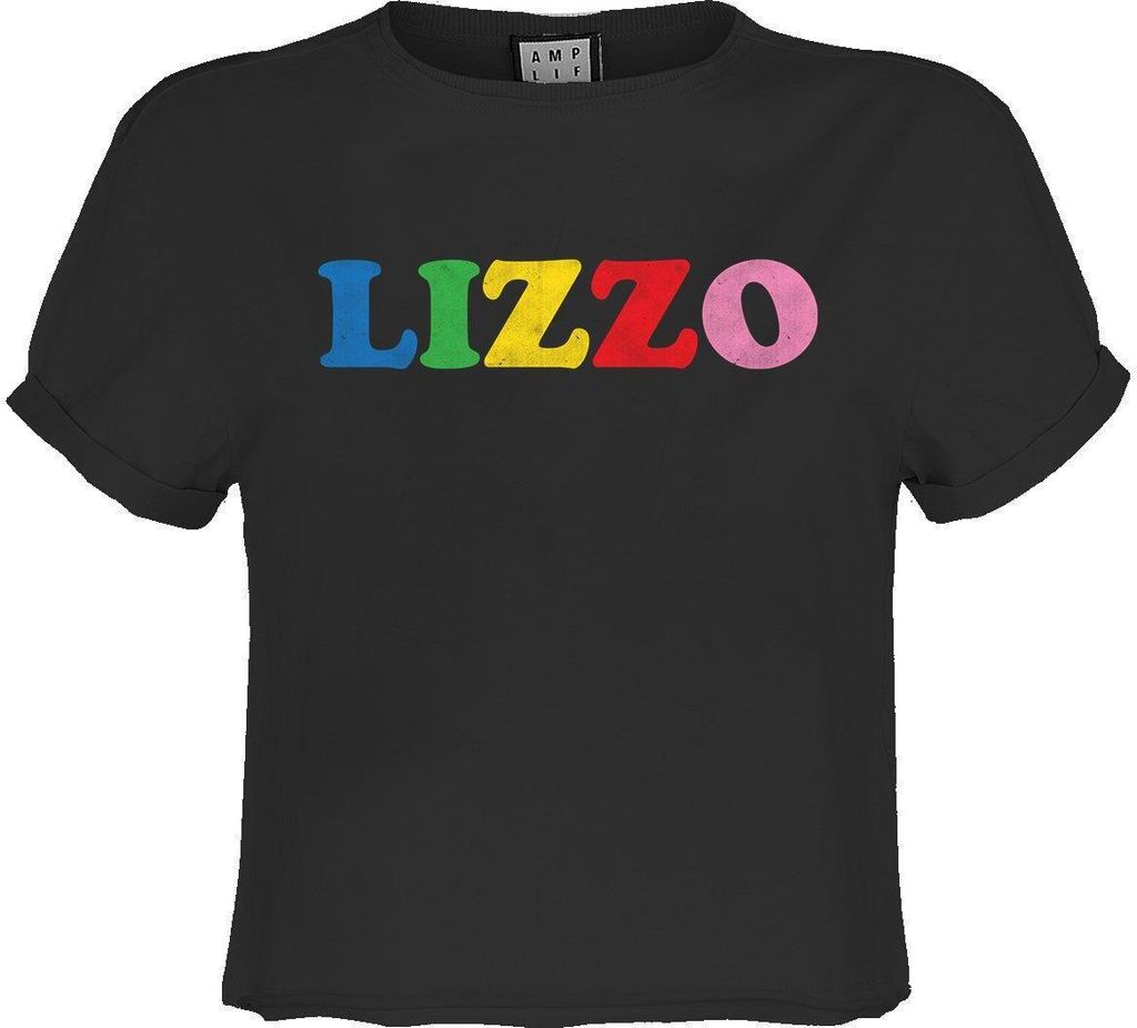 Amplified - "Lizzo" kurzes T-Shirt für Damen GD1091 (XXL) (Holzkohle)