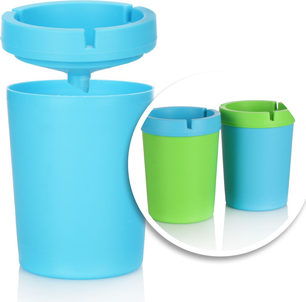 com-four® 2x XXL Aschenbecher für draußen