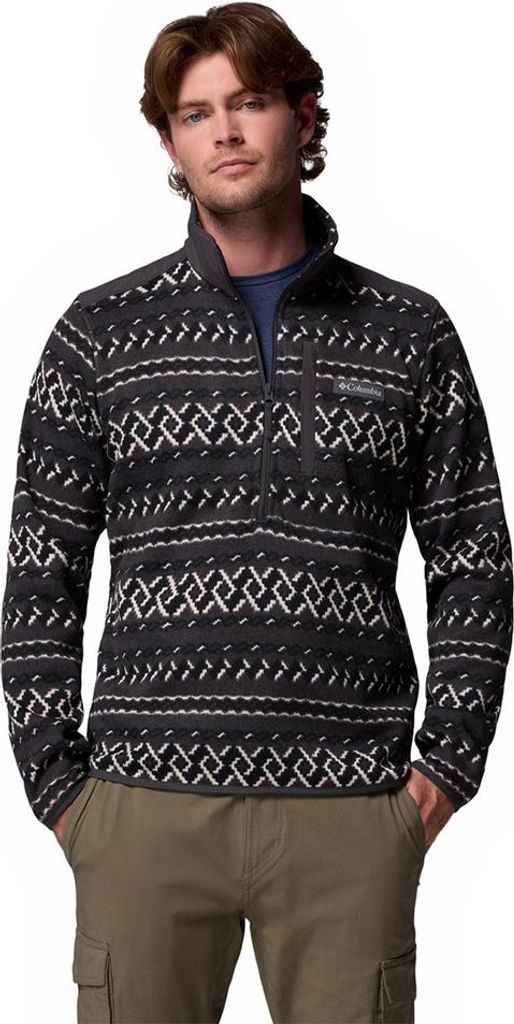 Columbia Sweater Weather Printed Ii Fleece Mit Halbem Reißverschluss Grau L Mann Grau L