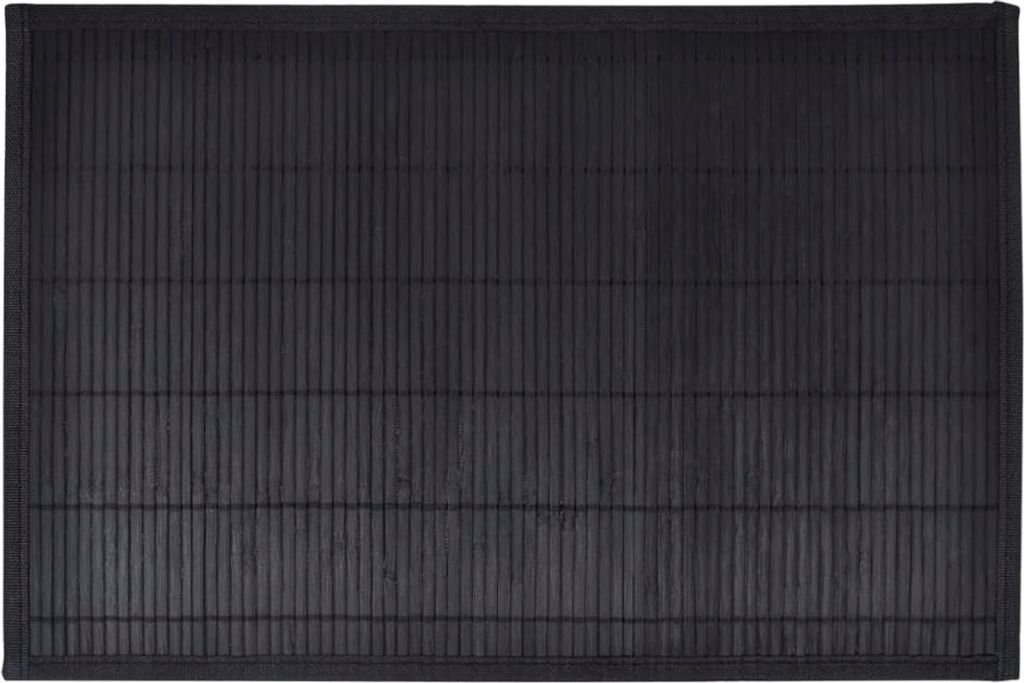 vidaXL 6 Bambusová podložka 30 x 45 cm čierna Obrázok produktu 