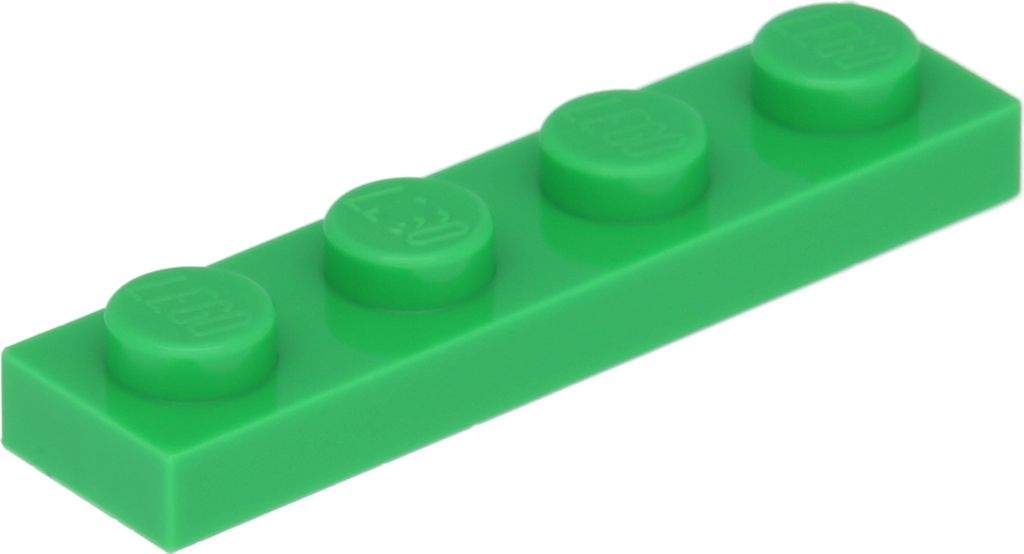 Lego 1x4 Platte 3710 - 50 Stück Hellgrün