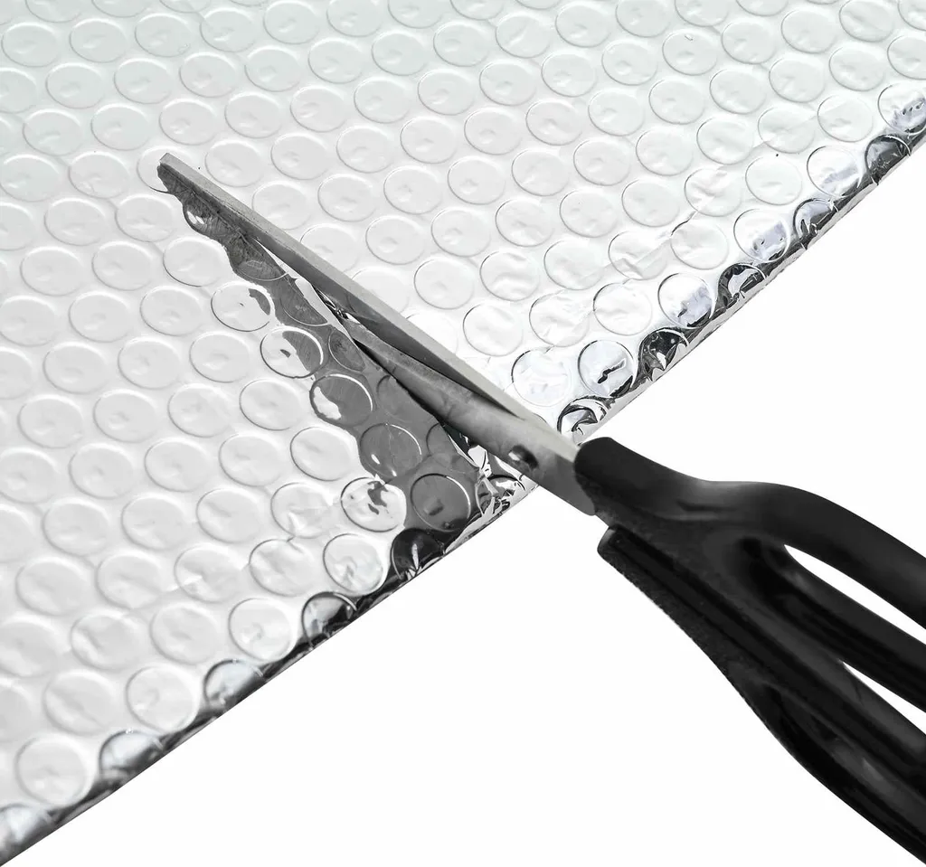 vidaXL Riflettore per radiatori argento 1 x 15 m alluminio
