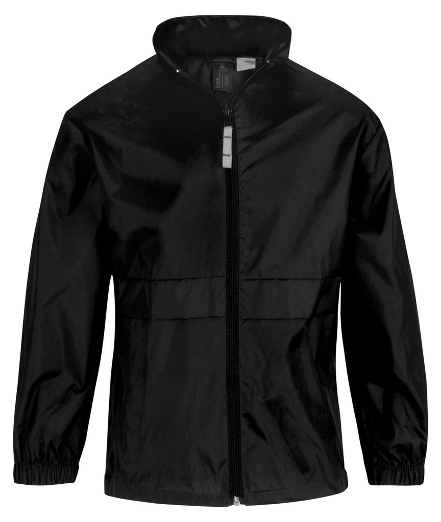 B&C Sirocco Leichte Kinderjacke FK100 (3/4 Jahre (104)) (Schwarz)