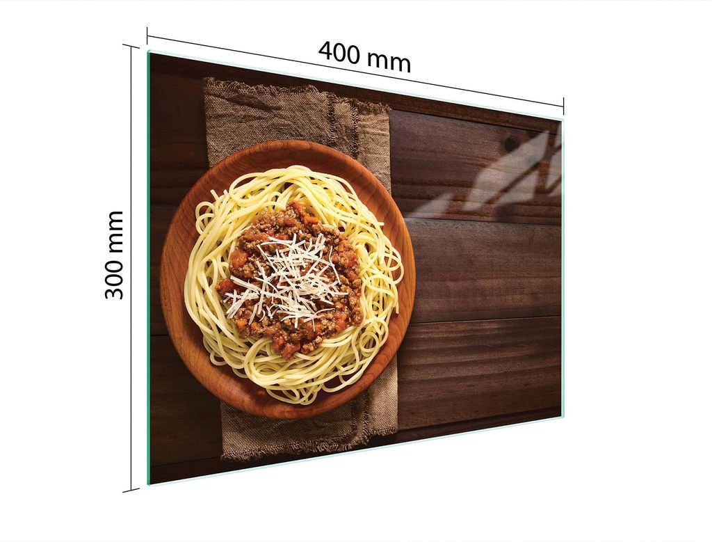 Schneidebrett Herdabdeckplatte Multiglasschneidplatte 40x30 cm Essen Holz