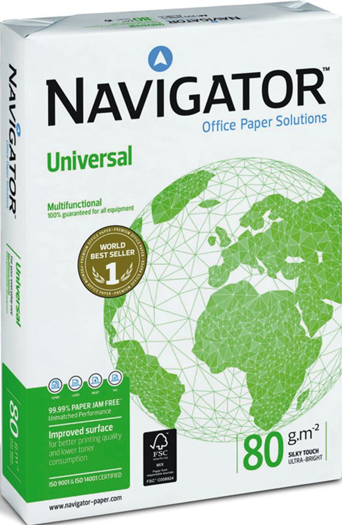NAVIGATOR A4 UNIVERSAL; Druck- und Kopierpapier; A4; 1x500 Produktbild 